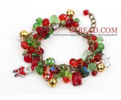  Fashion Style Crystal Xmas Charm Bracelet