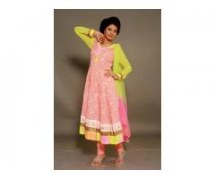 Order Chikankari Anarkali Designer dress online - fashion1world.com