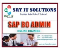 SAP BO ADMIN ONLINE TRAINING | BO ADMIN COURSE DETAILS | SRY IT SOLUTIONS