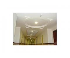 Gypsum Work,Ceiling light , Coffered Ceiling , Crown molding .