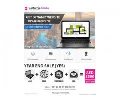 DYNAMIC Website + Free 1 year Domain & Hosting +E-mail + *Free HP Laptop!
