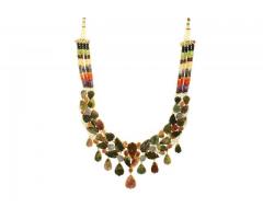 BUY DESIGNER NECKLACES ONLINE - SILVER, GOLD PLATED, RUBY & PEARL