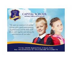 British curriculum schools in Dubai - CAPITAL SCHOOL +971-52-645-5110.