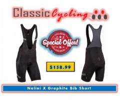 Nalini X Graphite Bib Shorts | Top Brands Cycling Apparel