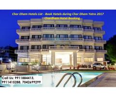 Char Dham Hotels List - Book Hotels during Char Dham Yatra 2017