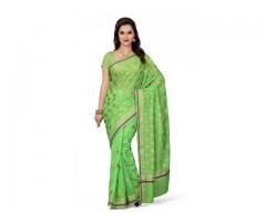 Buy Green Color Sarees For Navratri