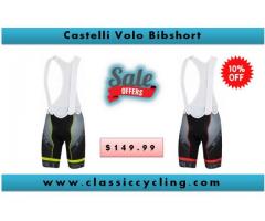 Castelli Volo Bib Short - Black/Red | Men's Cycling Apparel | Cycling Accessory