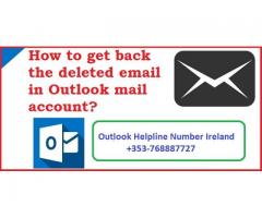 How to get back the deleted email in Outlook mail account?