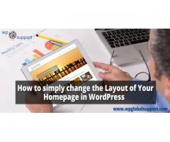 How to simply change the Layout of Your Homepage in WordPress