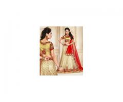 Mirraw offering Beige Lehengas With Up to 75% Off
