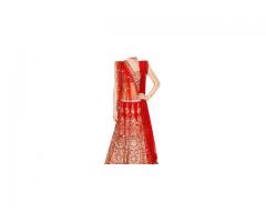 At Mirraw.com - Shop online red lehengas in cheap rate