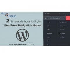 2 Simple Methods to Style WordPress Navigation Menus