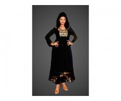 Order Net Anarkali Designer dress online in reasonable rate-fashion1world